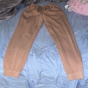 Pink tan sweats